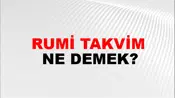 Rumi Takvim