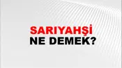 Sarıyahşi