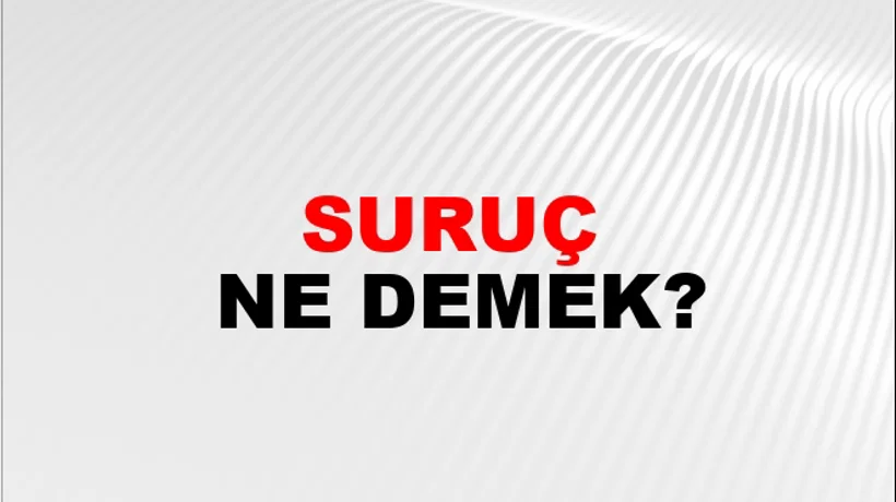 Suruç Suruç