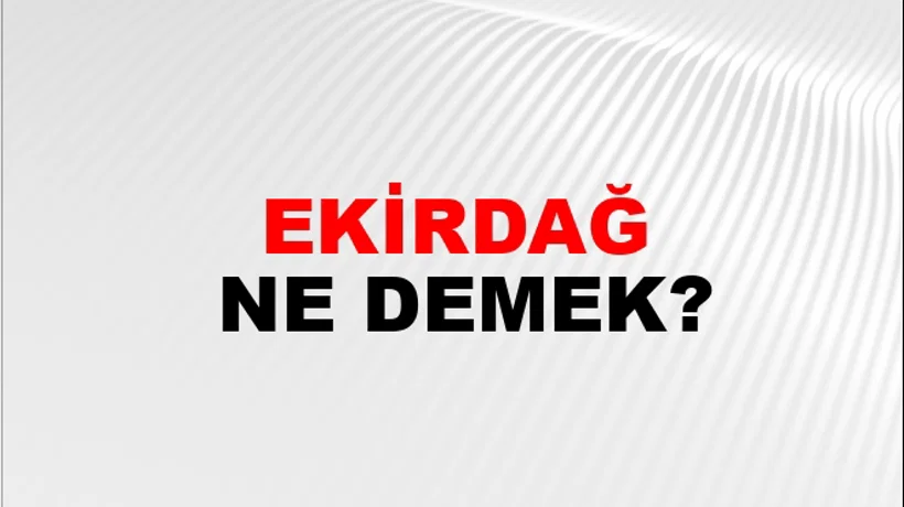 Tekirdağ Tekirdağ
