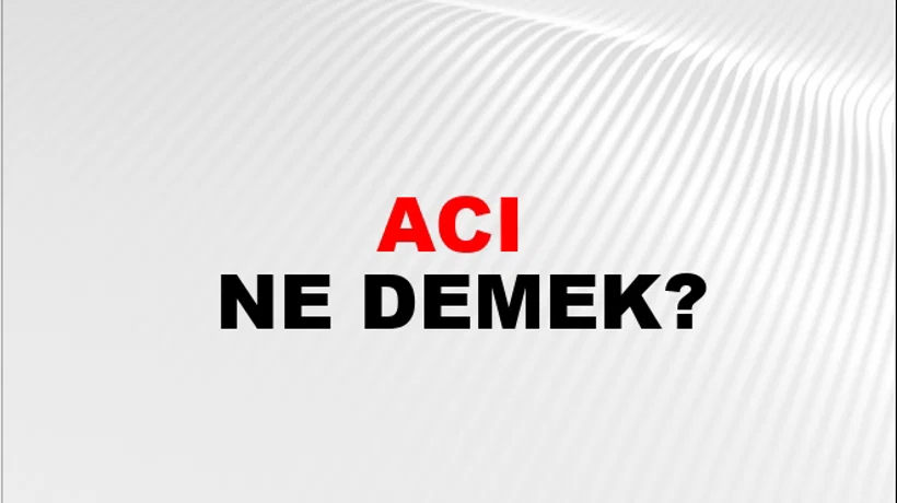 Acı Acı