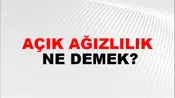 Açık Ağızlılık