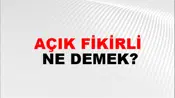 Açık Fikirli