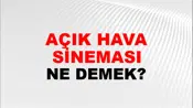 Açık Hava Sineması