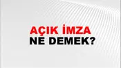 Açık İmza