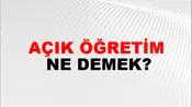 Açık Öğretim