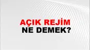 Açık Rejim