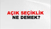 Açık Seçiklik