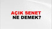 Açık Senet
