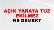Açık Yaraya Tuz Ekilmez