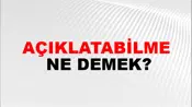 Açıklatabilme