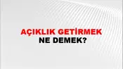 Açıklık Getirmek