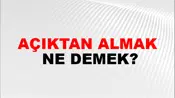 Açıktan Almak