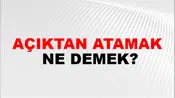 Açıktan Atamak