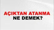 Açıktan Atanma