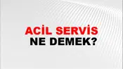 Acil Servis