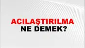 Acılaştırılma