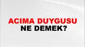 Acıma Duygusu