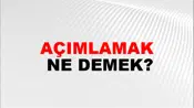 Açımlamak
