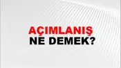Açımlanış
