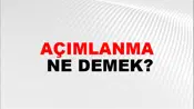 Açımlanma