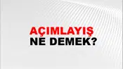 Açımlayış
