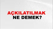Açkılatılmak