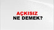 Açkısız