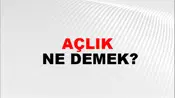 Açlık