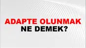 Adapte Olunmak
