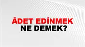 Âdet Edinmek