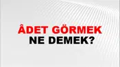 Âdet Görmek