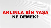 Aklınla Bin Yaşa