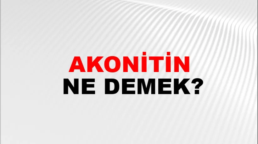 Akonitin Akonitin