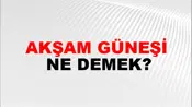Akşam Güneşi