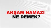 Akşam Namazı