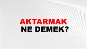 Aktarmak