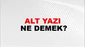 Alt Yazı