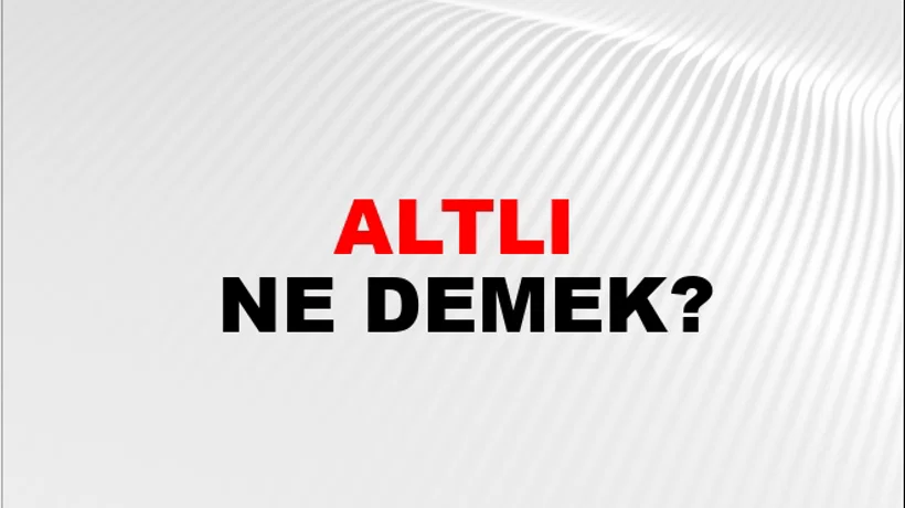Altlı Altlı