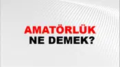 Amatörlük