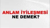 Anlam İyileşmesi