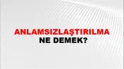 Anlamsızlaştırılma