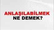 Anlaşılabilmek