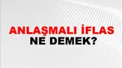Anlaşmalı İflas