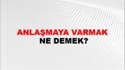 Anlaşmaya Varmak