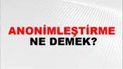 Anonimleştirme