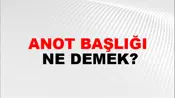 Anot Başlığı