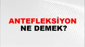 Antefleksiyon