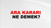 Ara Kararı
