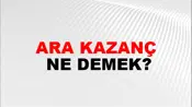 Ara Kazanç